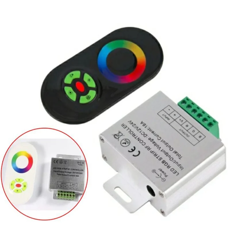 

RGB Controller Wireless RF RGB Led Strip Light Touch Dimmer Remotely Controller Strips Remote Control Controller for Rgb Tape