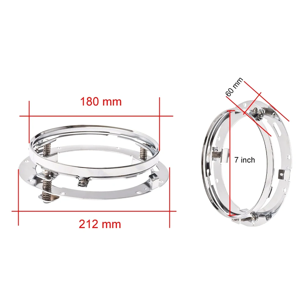 

HOT SALES!!! 7 Inch Round Mounting Bracket Motorbike Modified Headlight Ring Suitable for Motorcycle