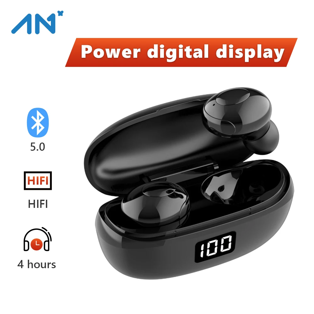 TWS Bluetooth 5 0 беспроводная гарнитура музыкальная головка для телефона спортивные