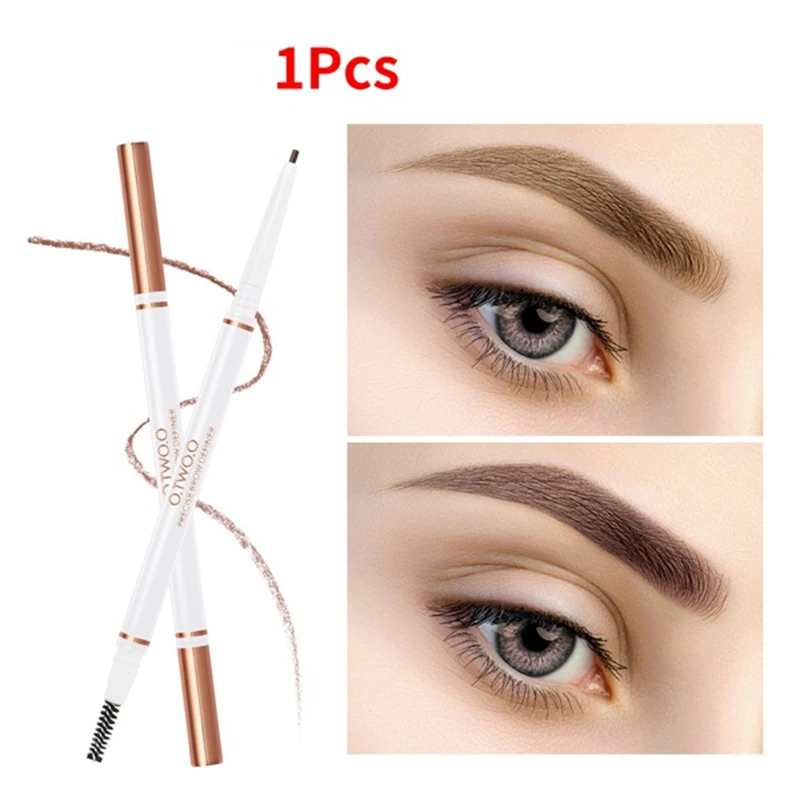 

1Pcs Eyebrow Pencil Waterproof Natural Long Lasting Ultra Fine 1.5mm Eye Brow Tint Cosmetics Brown Color Brows Make Up
