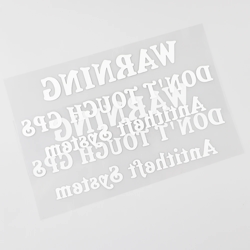 YJZT 19.1CM*8CM WARNING DON T TOUCH GPS Antiteft System And Humorous Words Letters Decal Car Sticker Vinyl 13D-0501