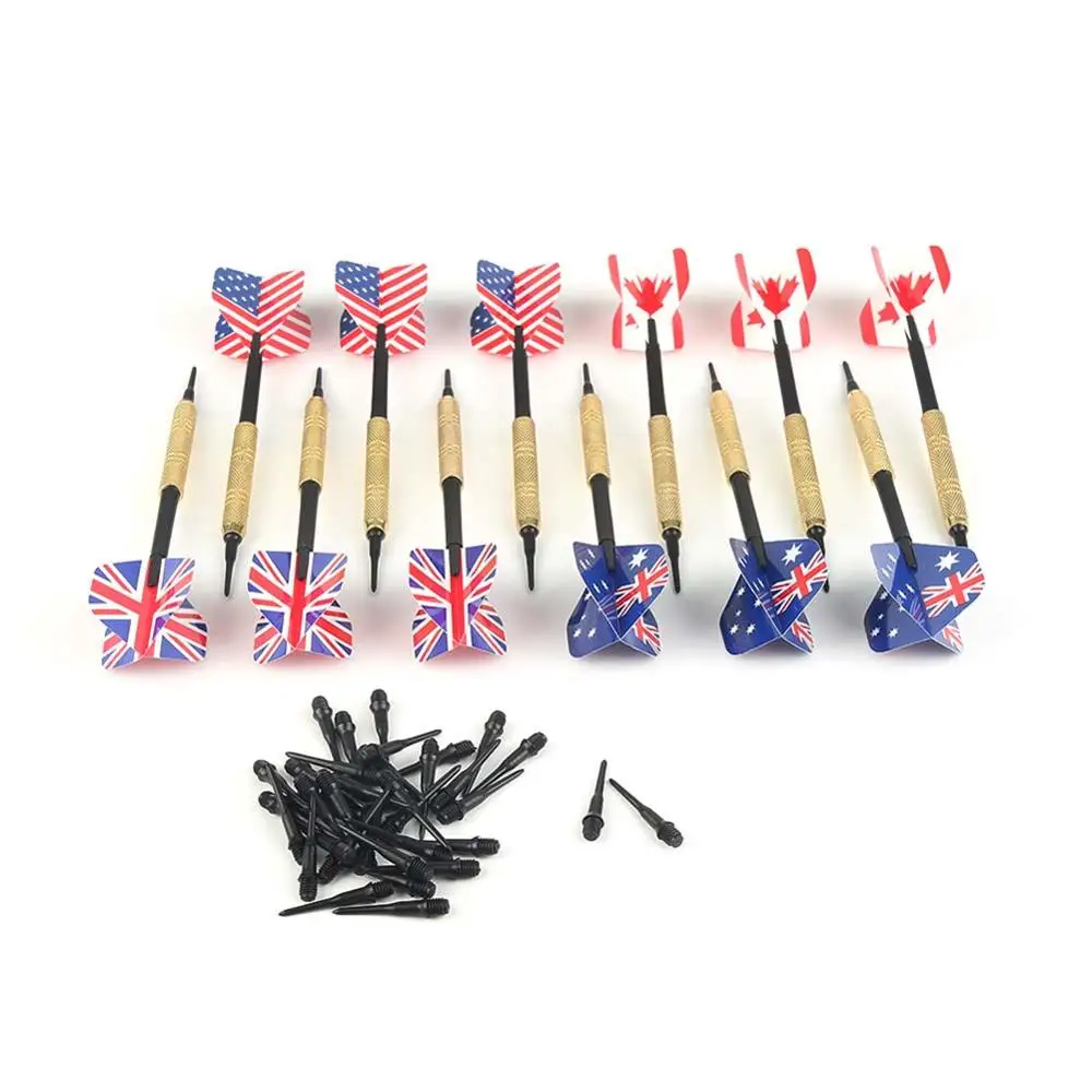 Горячая Распродажа 12 шт Мягкие наконечники дротики с 100 дополнительными