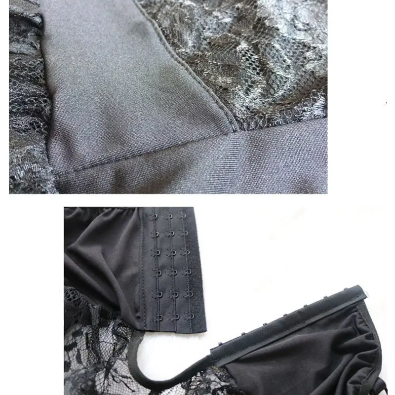 Кружевное нижнее белье 5XXL прозрачное сексуальное черное женская ночная сорочка