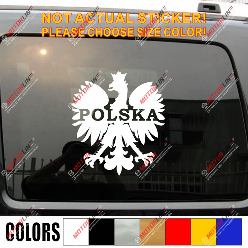 Польская польская наклейка с надписью Орел Польша Виниловая для автомобиля