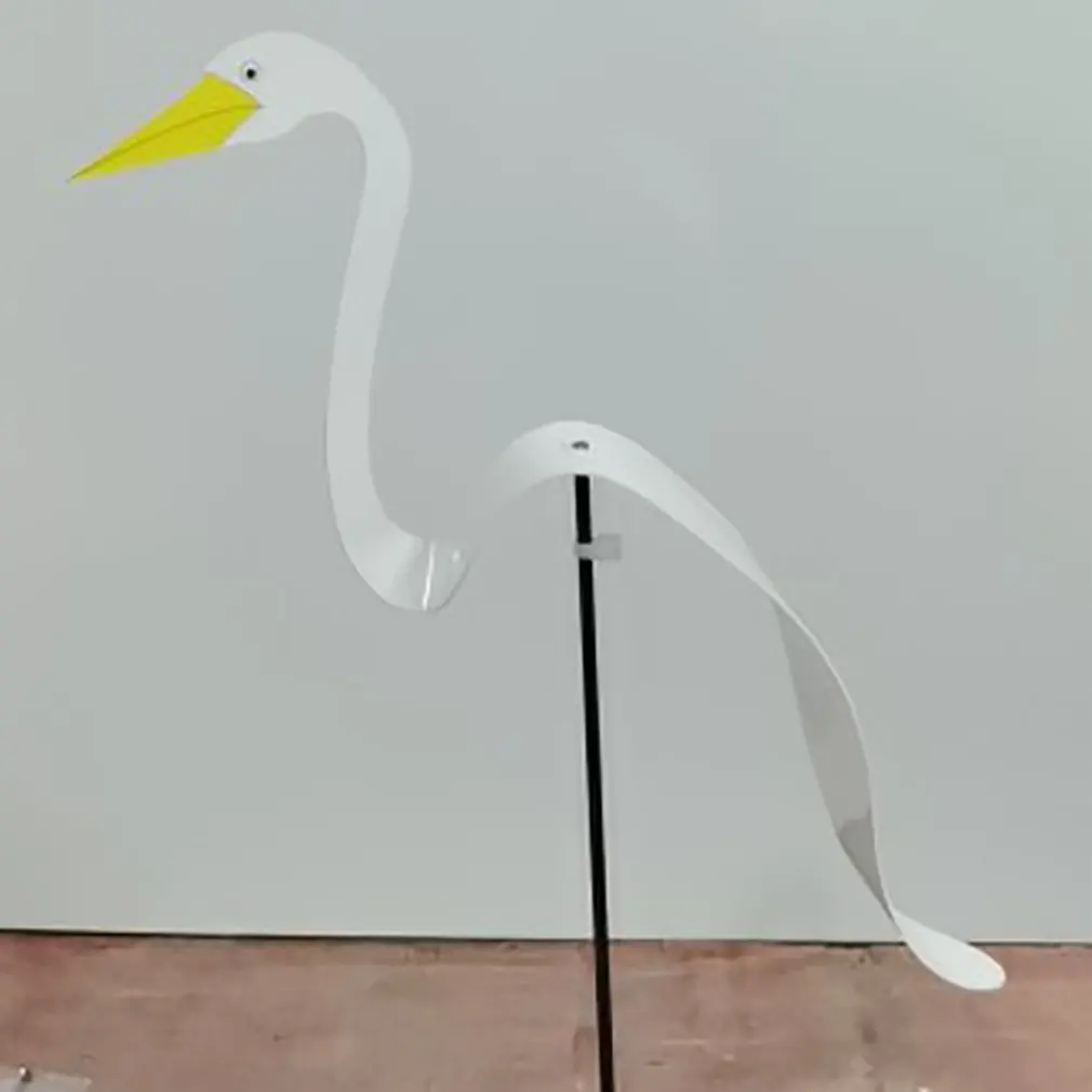 

Садовый ветровой индикатор фламинго, причудливая вращающаяся птица, скульптура, абсолютно Великолепная уникальная динамическая птица, укр...