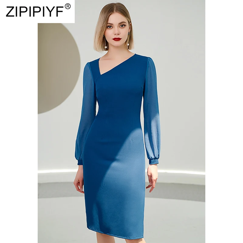 

Women's Skew-collar Mini Dress Sexy Long Sleeve Ruched Female Solid Dresses 2021 Summer Ladies Fashion Party Club B219