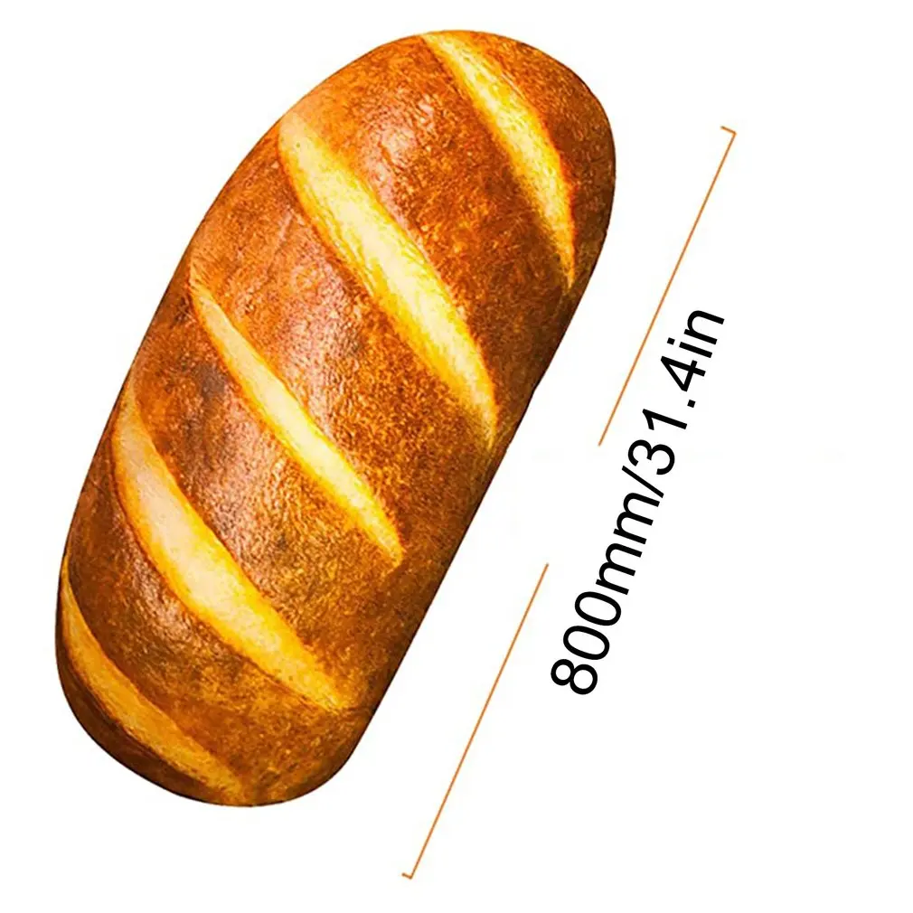 

Simulation 3D Bread Pillow Butter Ham Sesame Sofa Pillows Plush Dool Toy for Kids Room Gift Decoatives