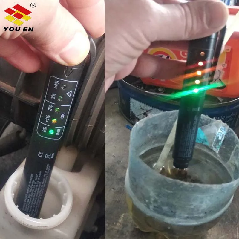 

YOUEN Universal Car Brake Fluid Liquid Accurate Oil Quality Check Pen Tool 5 Leds Digital Tester Vehicle Auto Automotive
