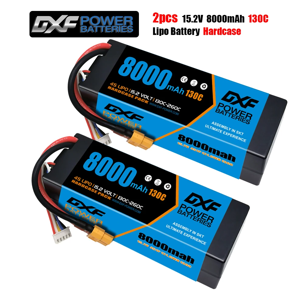 dxf 2 шт aaa батареи lipo 2s 3s 4s 76 v 114 v 152 v 8000 мач 130c 260c дл