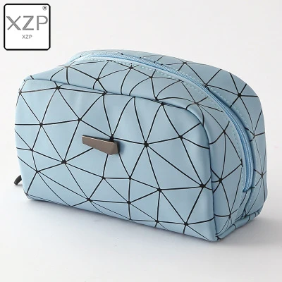 Blue Square XZP многофункциональная подвесная косметичка для путешествий, женские сумки для макияжа, органайзер для туалетных принадлежностей, водостойкая женская косметичка из искусственной кожи для хранения - Цвет: Blue Square