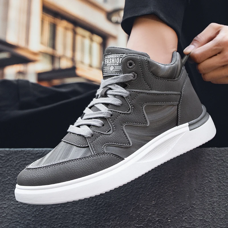 

Новые модные кроссовки для мужчин, Повседневные высокие массивные кроссовки, мужские кроссовки для тренировок, дышащие Дизайнерские мужск...