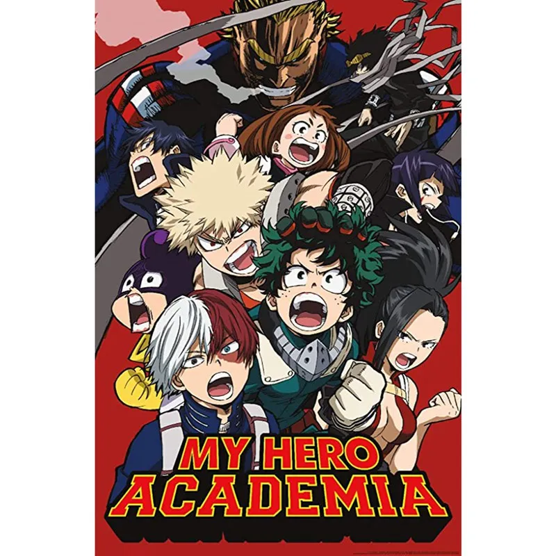 Плакат из японского аниме Моя геройская Академия холст для комиксов фотография