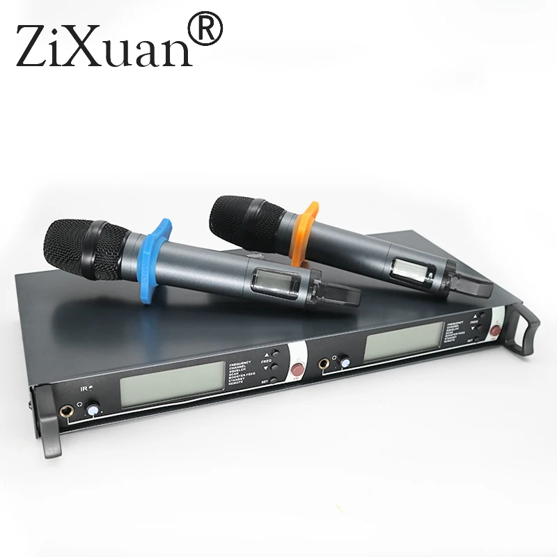 Профессиональный EM2500 SKM100G3 EM2052 True Diversity UHF/PLL беспроводной микрофон с двойной e835 ручной передатчик Mic