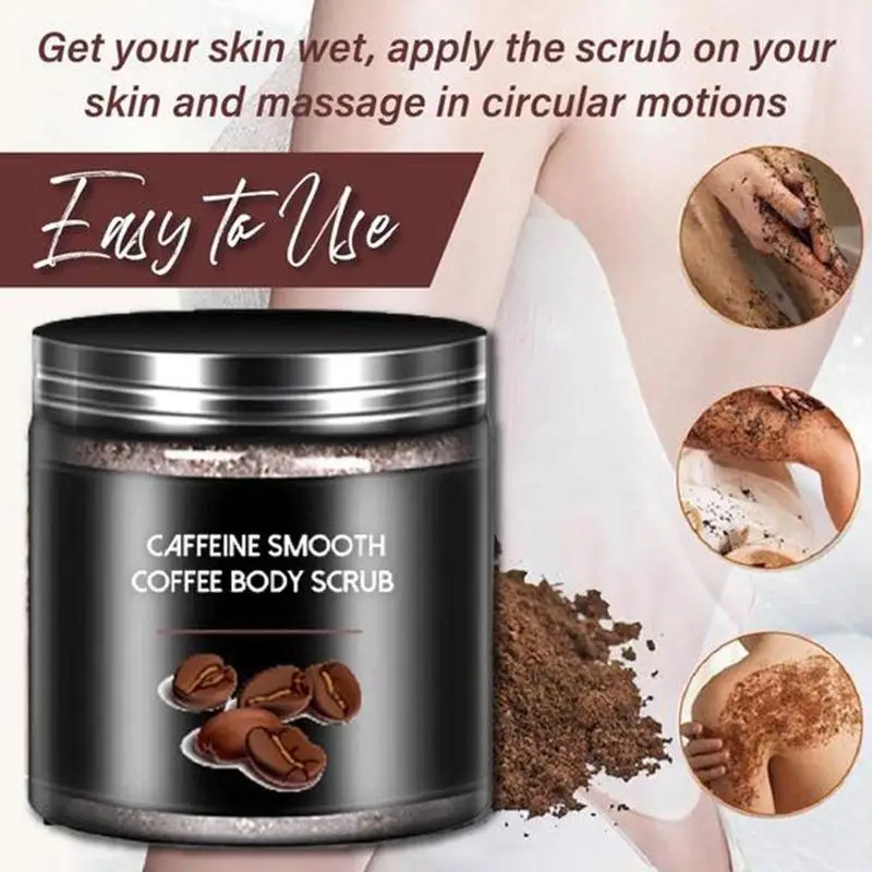 

Coffee Scrub Body Scrub Cream Dead Sea Salt Exfoliating Whitening Moisturizing Anti Cellulite Treatment Acne Smooth Skin