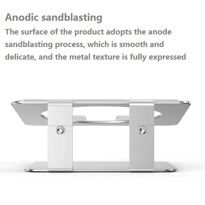 JIUSHARK Desktop Laptop Stand Ergonomic Aluminum Laptop Riser Notebook Holder Rotation Stand for  Laptops Under