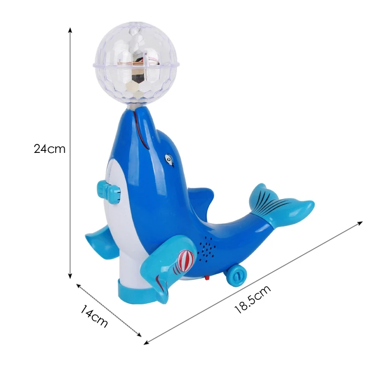 

Child Electroelectric toy nic Toy Super Sprouting Little Dolphin Yi Joon Electric Universal Multicoloured Lamplight Music