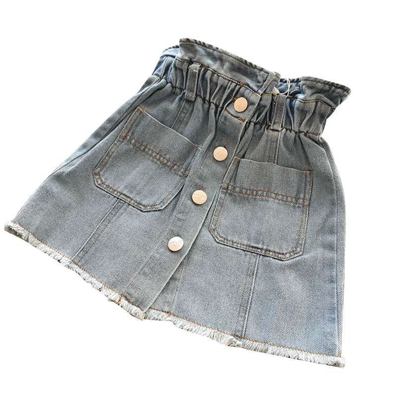 Юбка пачка для маленьких девочек летние детские джинсовые юбки американки