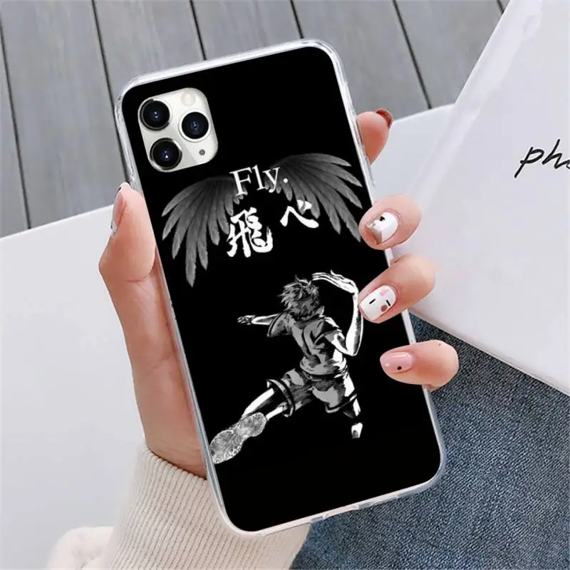

Haikyuu Hinata attacks Anime Phone Case For iphone 12 5 5s 5c se 6 6s 7 8 plus x xs xr 11 pro max mini