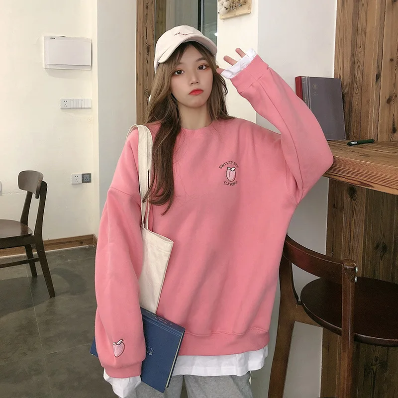 

ZOGAA Autumn And Winter Hoodies For Women Korean Style Thickened Sweatshirrt Female Warm Keeping Large Oversized Kawaii Clothing