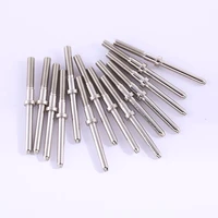 1050100pcs diy test spring positioning pin 50mm round head cylindrical positioning pin nickel plating test thimble