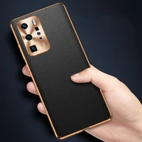 high grade leather case for huawei p40pro mate 40 pro soft edge full lens cover mate30pro anti falling protective shell 2021