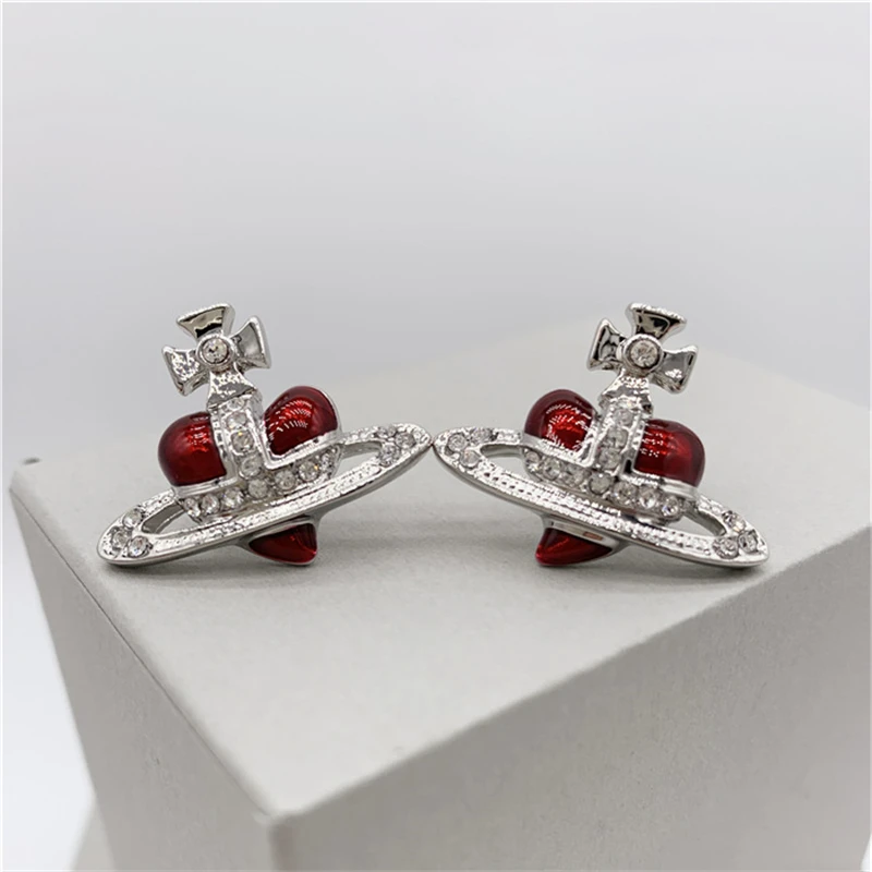 

BanFu Fashion Hip Hop Saturn Earrings For Women Wedding Party Elegant Trend Universe Planet Punk Stud Earring Girls Jewelry Gift