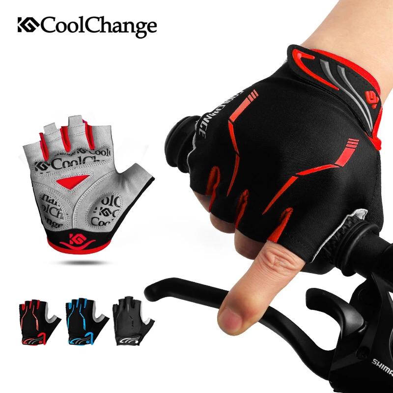 Coolchange велосипедные велосипед половина пальца перчатки ударопрочные дышащие