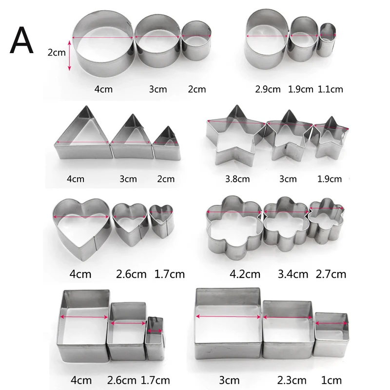 Кухонные аксессуары набор для нарезки печенья формы выпечки из нержавеющей