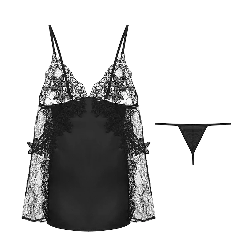 

2 Pcs Slip Satin Gown Sets Women Lace Underwear Princess Aesthetic Night Dress Suits Sexy White 2021 Home Nightdress Pajamas