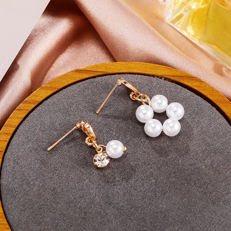 Серьги с жемчужинами в виде звезды длинные милые серьги-клипсы кисточками