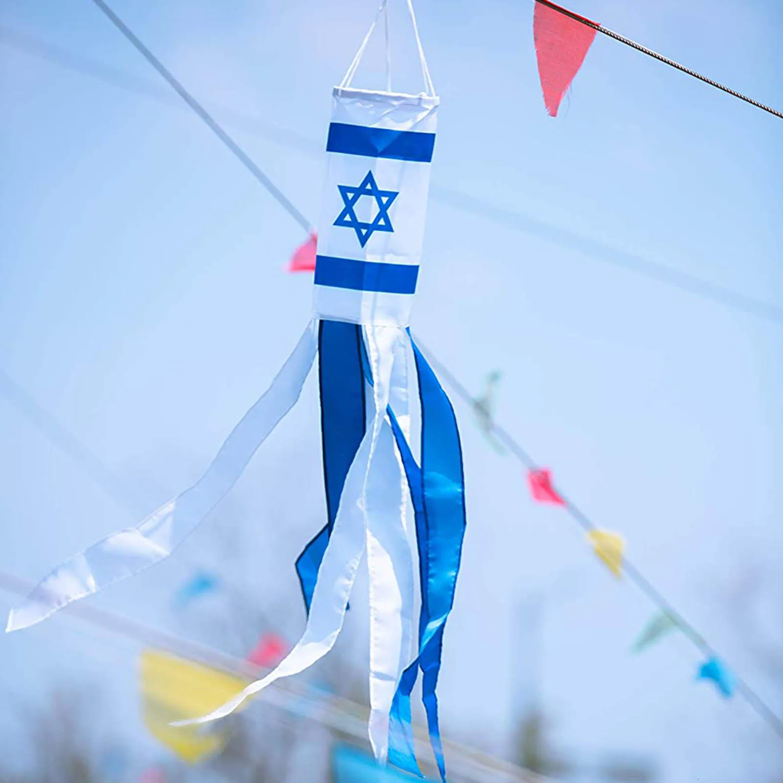

Windsock Israel Flag Weather Vane Windsock Outdoor Toy Kite,Wind Monitoring Needs Wind Indicator Many Size For Choice