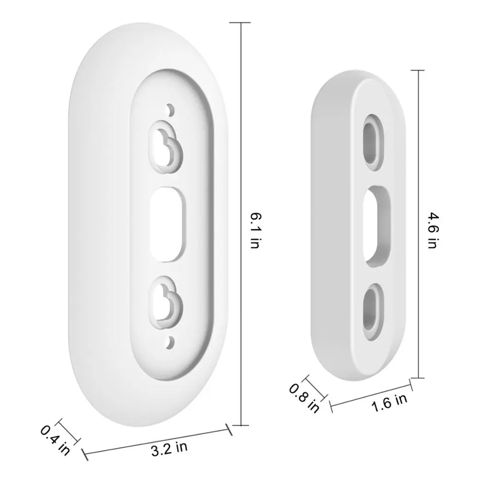 Nest Hello настенный защитный чехол, совместимый с регулируемым клиновидным двойным покрытием, УФ-стойкий Жесткий ABS Материал матовая отделка
