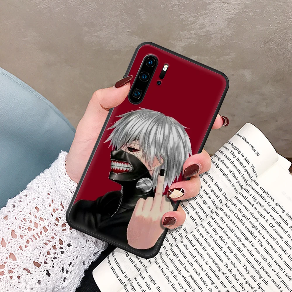 

Tokyo Ghoul Trendy Anime Kaneki Ken Phone Case For Huawei P Mate Smart 10 20 30 40 Lite Z 2019 Pro black Back Silicone Prime Tpu