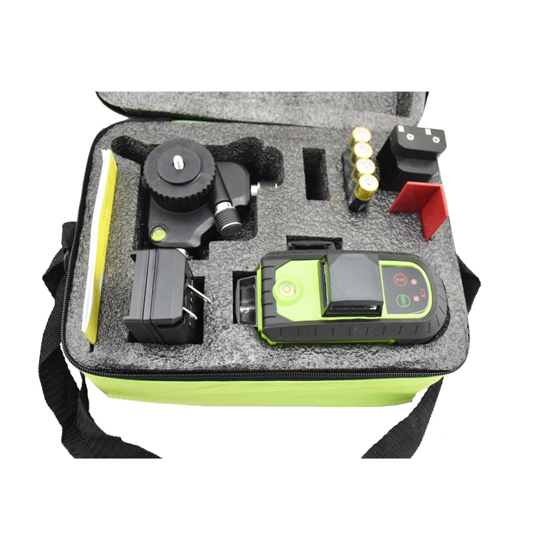 MW-93T-2-3GX 12 Lines Osram Blue Laser Level with Battery 3D Laser Beam Line 360 Horizontal and Vertical Cross Powerful images - 6