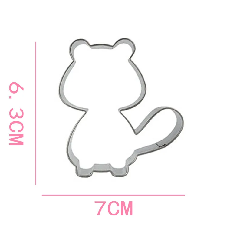 1 шт. из нержавеющей стали медвежьи в форме лисы оригинальные формочки для