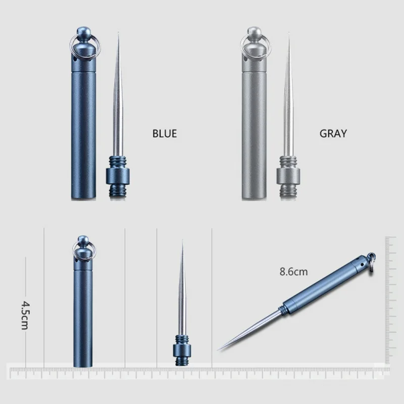 

Outdoor EDC Toothpick Bottle Fruit Fork Stainless Steel Portable Toothpick With Protective Sleeve Tool