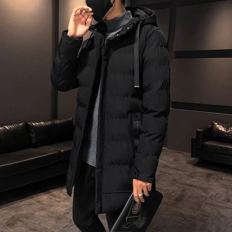 2021 Winter Men's Jacket Warm Hooded Thick Cotton Coat Male Casual High Quality Overcoat Thermal | Мужская одежда