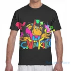Красочная футболка с логотипом Waikiki для мужчин и женщин, модная футболка с принтом по всей длине для девочек, топы для мальчиков, футболки с коротким рукавом, футболки