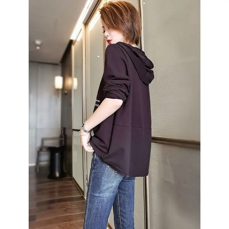 

100% Cotton Sweatshirt Women Oversized Women Sweatshirts Tops Clothes Spring and Autumn Casual Pullovers HoodiesTops Sweatshirt