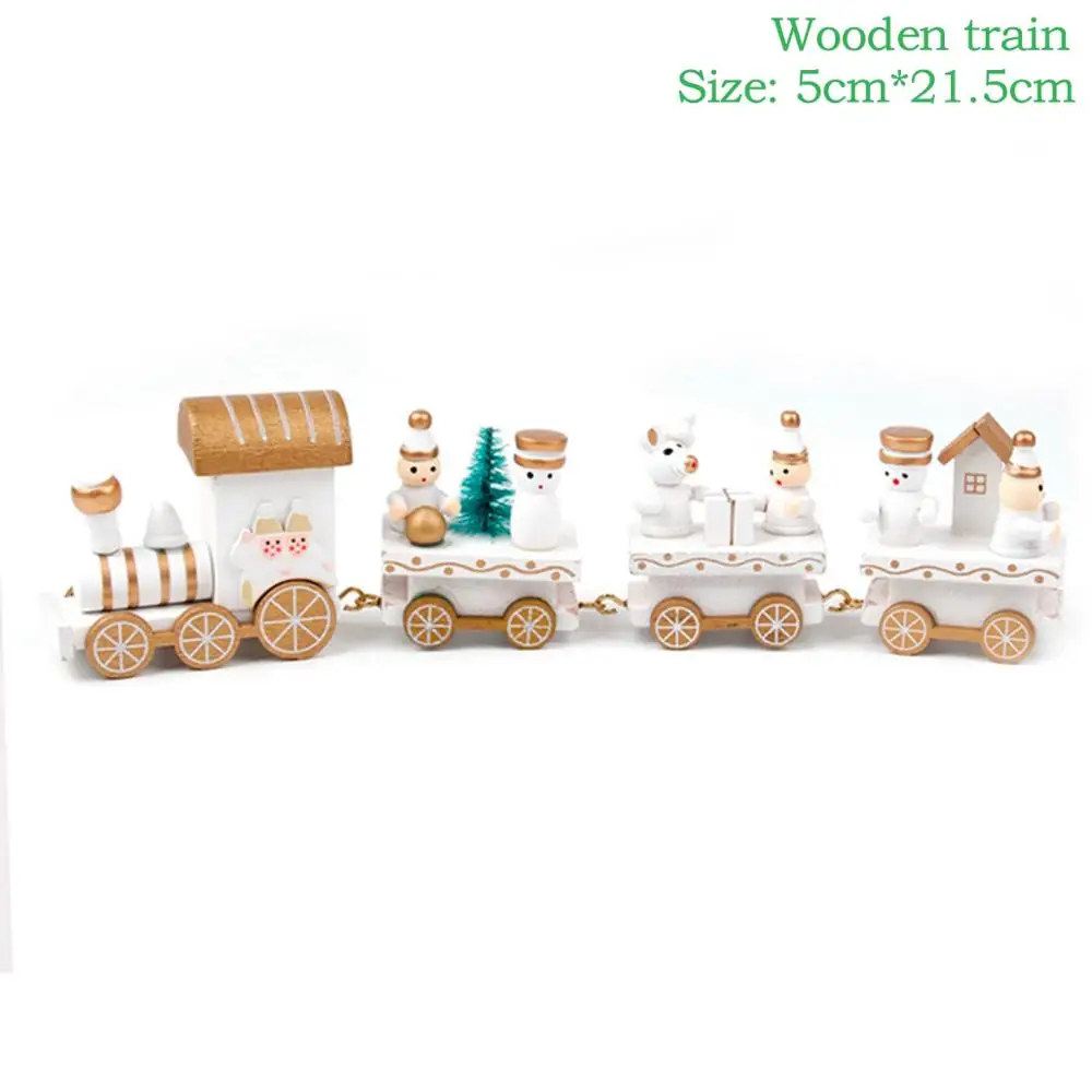Wooden train D Настольная дорожка Рождественское украшение для дома Navidad Рождественский Декор Noel новогодний Новогодний Декор Рождественский кухонный набор - Цвет: Wooden train D
