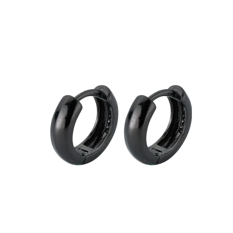 

La Monada Small Circle Hoop Earrings For Women Silver 925 Fine Women Earrings Jewelry Plain Hoop Earrings 925 Silver Women Black