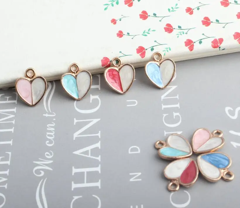 10 шт. эмалированные серьги/ожерелье/браслет 12 х15 мм|Шармы| |