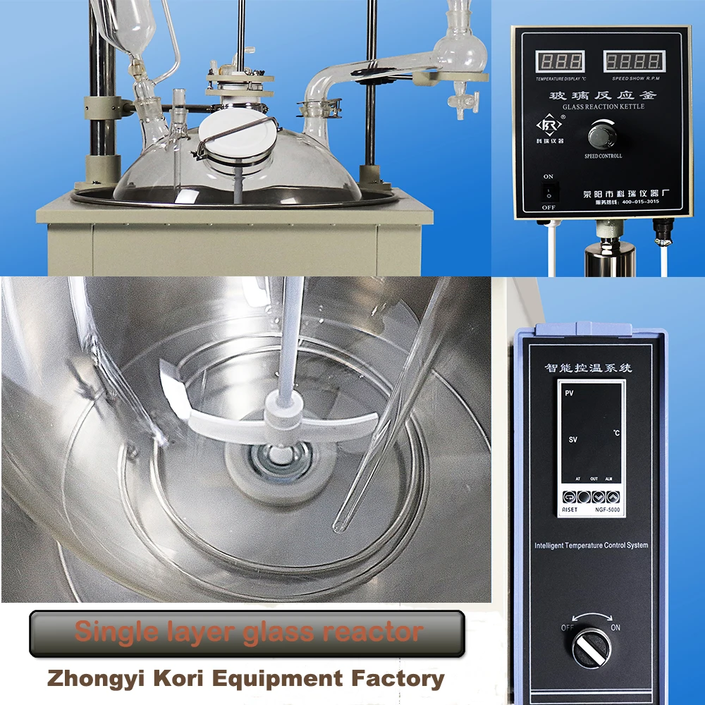 DF-10L лабораторный экспериментальный завод перемешивания стекла реакторные