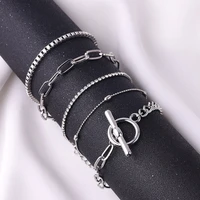 2021 women new geometric ot buckle metal bracelet jewelry gifts