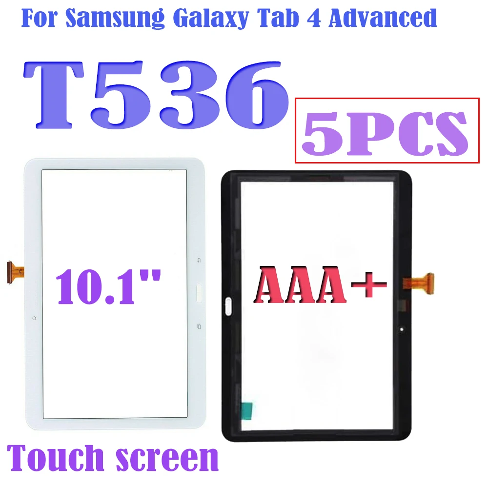 

5PCS 10.1" For Samsung Galaxy Tab 4 Advanced T536 SM-T536 Touch Screen Digitizer Glass Panel Tablet PC Replacement Parts+tools