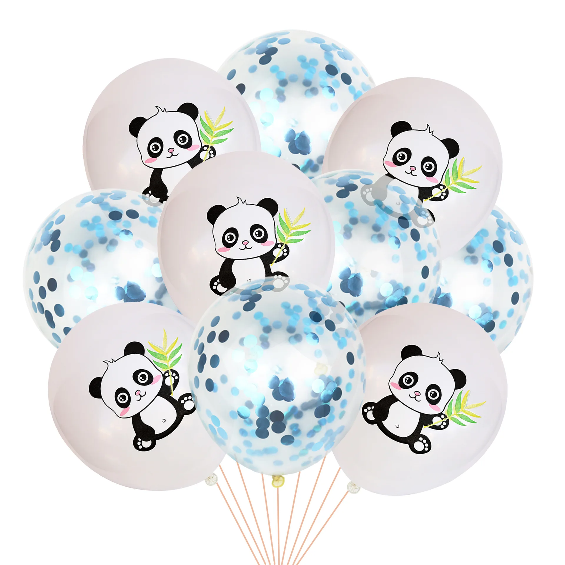10 шт. милые вечерние воздушные шары с пандой латексные розовым золотым зеленым