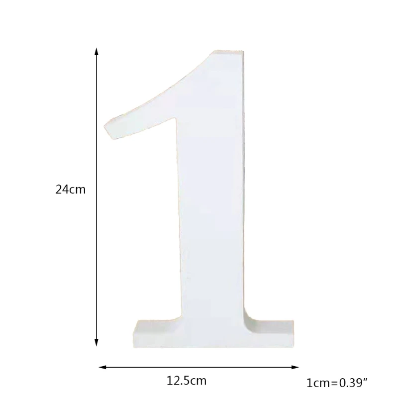 

0-9 Wooden Number Baby Milestone Photography Props Shower Party Birthday Home Decorations
