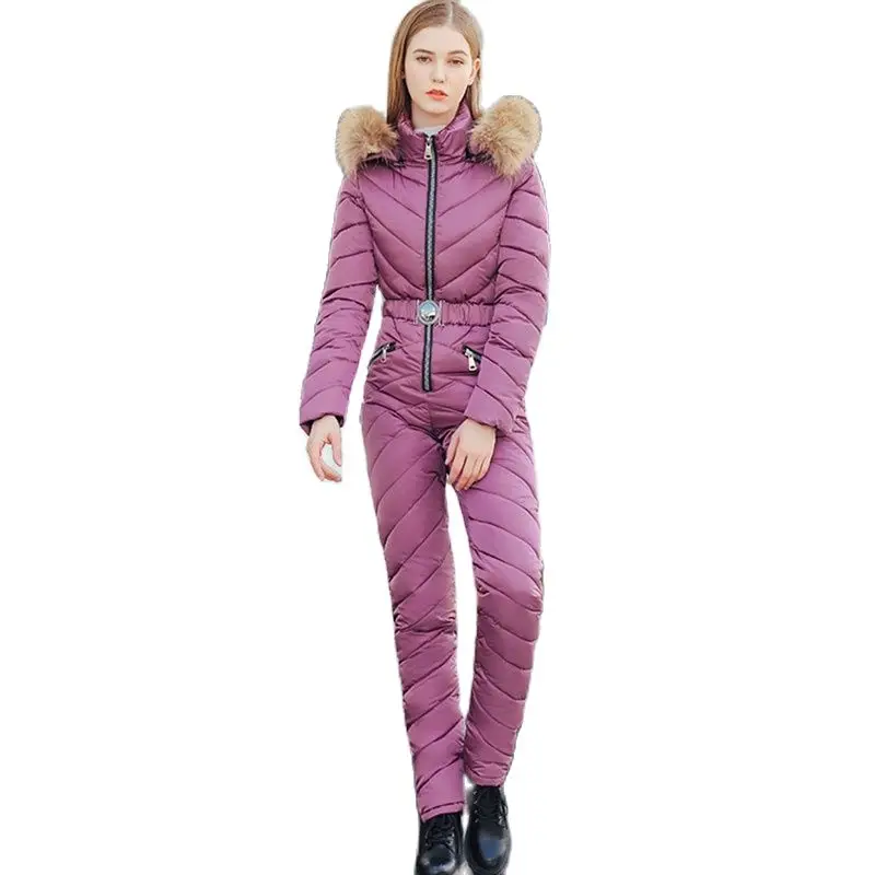 women's One Piece Ski Jumpsuit Breathable Snowboard Jacket Skiing Pant Sets Bodysuits Outdoor Snow Suits Women Winter Clothing