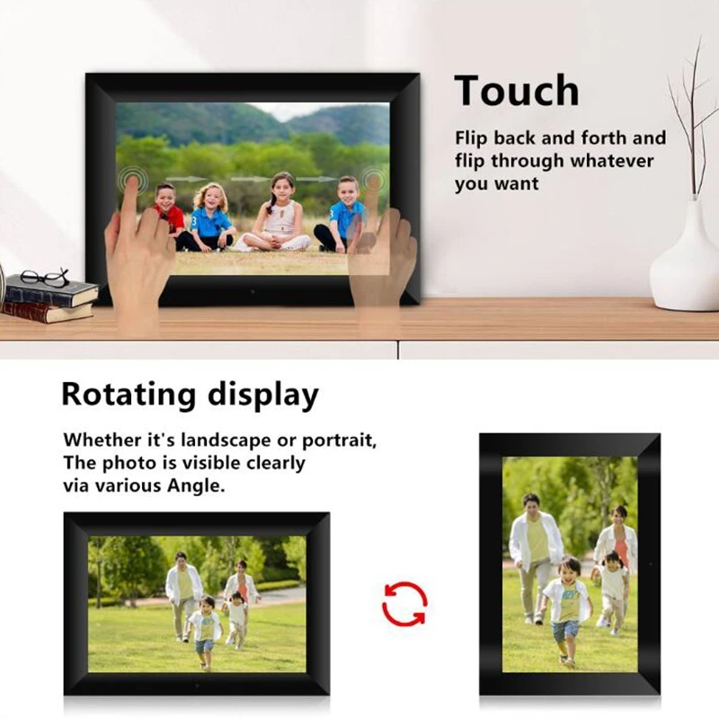 Touch-Sn P100 10 1 дюймов 16 Гб цифровая фоторамка умная электроника WiFi ЖК-панель MIPI EU