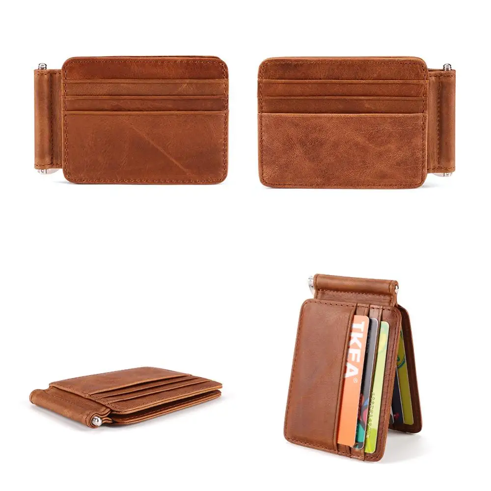 Новый мужской маленький кошелек JOGUJOS из натуральной кожи для кредитной